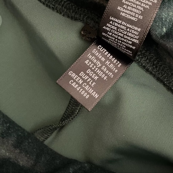 ❤️ Koral Slalom High-Rise Infinity Shorts In Duffle Green Caiman women size XS - Picture 8 of 12